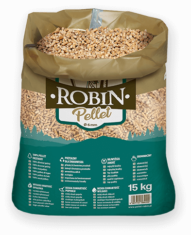 worek pelletu opałowego Robin do kupienia w Pionkach lub sklepie internetowym
